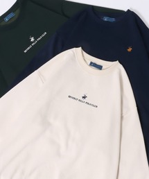 BEVERLY HILLS POLO CLUB/ビバリーヒルズポロクラブ オーバーサイズ 裏起毛 ワンポイント刺繍 トレーナー スウェット レディース メンズ