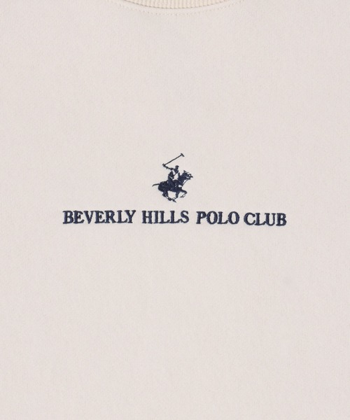 BEVERLY HILLS POLO CLUB(ビバリーヒルズポロクラブ)の「BEVERLY HILLS POLO CLUB/ビバリーヒルズポロクラブ オーバーサイズ 裏起毛 ワンポイント刺繍 トレーナー スウェット レディース メンズ(スウェット・レディース・アイボリー/スミクロ/ネイビー/ダークブラウン/グリーン・M/LL/L)」の9枚目の写真