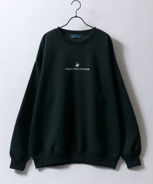 BEVERLY HILLS POLO CLUB(ビバリーヒルズポロクラブ)の「BEVERLY HILLS POLO CLUB/ビバリーヒルズポロクラブ オーバーサイズ 裏起毛 ワンポイント刺繍 トレーナー スウェット レディース メンズ(スウェット・レディース・アイボリー/スミクロ/ネイビー/ダークブラウン/グリーン・M/LL/L)」の8枚目の写真