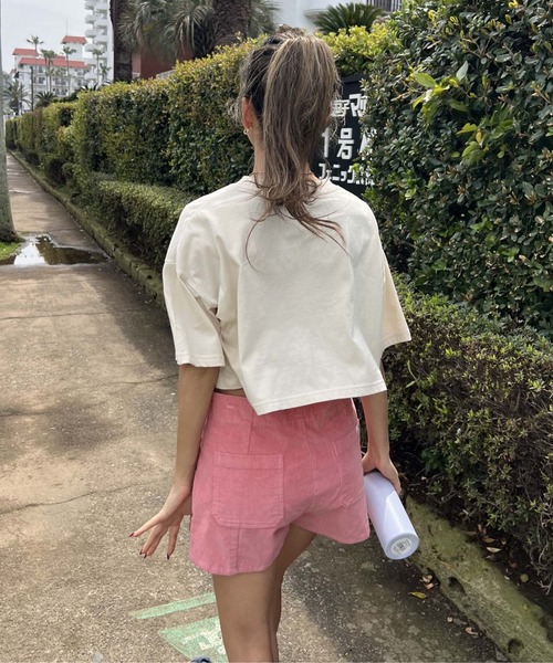 ROXY(ロキシー)の「SESSIONS SHORT 2/ロキシーサマーコーデュロイショートパンツ(その他パンツ・レディース・ピンク・26inch/25inch/27inch)」の5枚目の写真