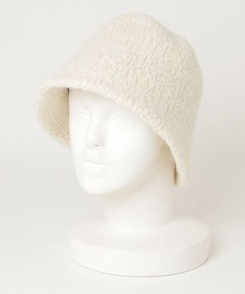 RUBY AND YOU（ルビーアンドユー）の「［select］ボアクローシュハット（ハット・レディース・アイボリー/ベージュ・FREE）」の3枚目の写真
