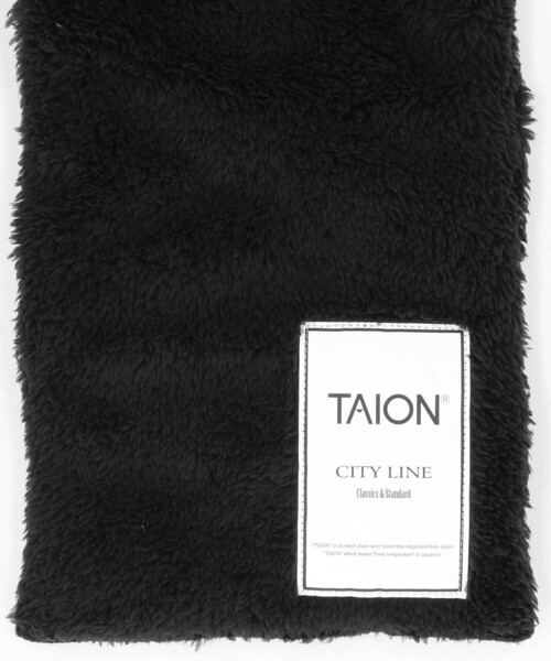 FREAK'S STORE(フリークスストア)の「TAION/タイオン 限定展開 CITY RV DOWN SCARF / シティ リバーシブル ダウンマフラー / TAION-R201CI(マフラー・メンズ・ブラック/オリーブ・フリ-)」の8枚目の写真