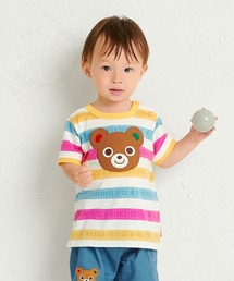 ミキハウス 総柄 イエロートップス Tシャツ 2点セット まとめ売り ミキハウス 総柄 イエロートップス Tシャツ 2点セット まとめ
