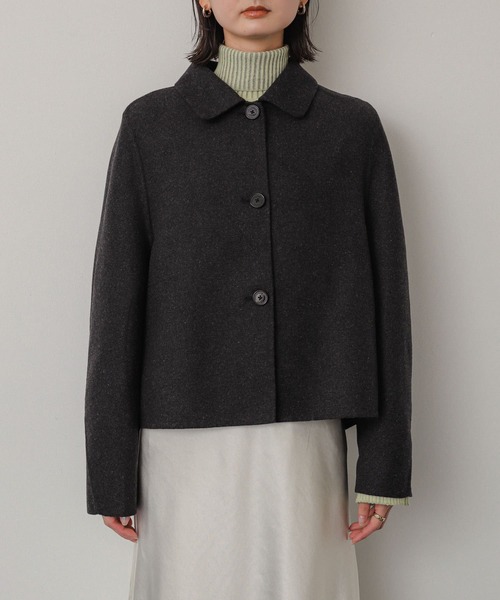 SENSE OF PLACE by URBAN RESEARCH(センスオブプレイスバイアーバンリサーチ)の「リバーショートブルゾン(ブルゾン・レディース・チャコールグレー/ライトベージュ/ベージュ・ONE)」の20枚目の写真