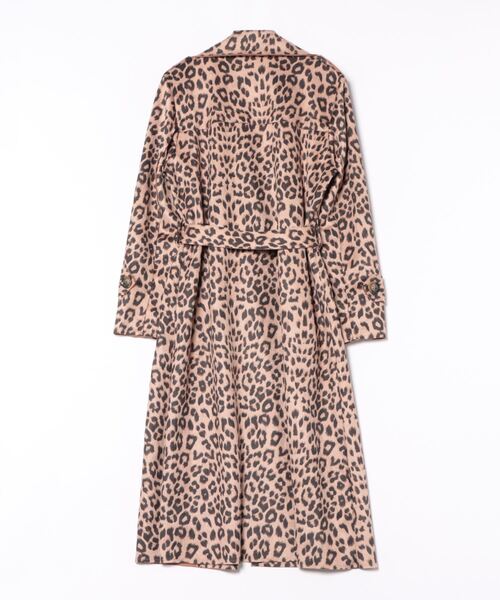 Settimissimo（セッティミッシモ）の「ITALY スエードタッチ アニマルプリント トレンチコート ロング（トレンチコート・レディース・ベージュ/キャメル・FREE）」の3枚目の写真
