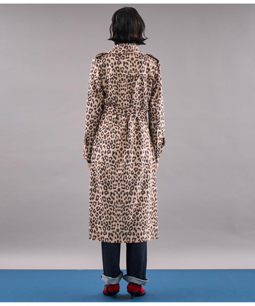Settimissimo（セッティミッシモ）の「ITALY スエードタッチ アニマルプリント トレンチコート ロング（トレンチコート・レディース・ベージュ/キャメル・FREE）」の15枚目の写真