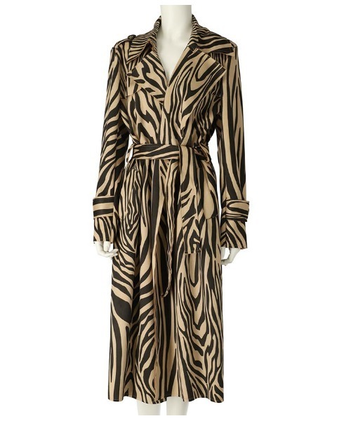 Settimissimo（セッティミッシモ）の「ITALY スエードタッチ アニマルプリント トレンチコート ロング（トレンチコート・レディース・ベージュ/キャメル・FREE）」の18枚目の写真