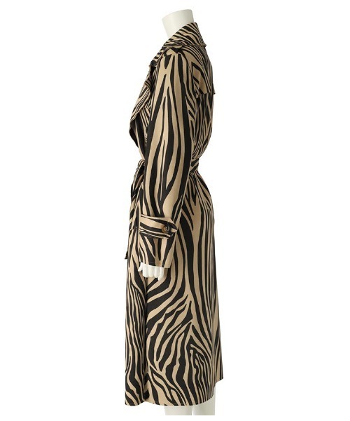 Settimissimo（セッティミッシモ）の「ITALY スエードタッチ アニマルプリント トレンチコート ロング（トレンチコート・レディース・ベージュ/キャメル・FREE）」の19枚目の写真