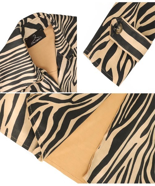 Settimissimo（セッティミッシモ）の「ITALY スエードタッチ アニマルプリント トレンチコート ロング（トレンチコート・レディース・ベージュ/キャメル・FREE）」の16枚目の写真