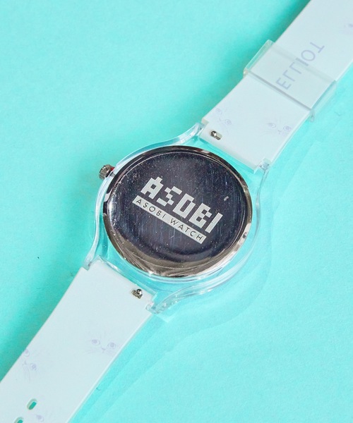 COMMON WARE（コモンウェアー）の「4on:Matsuo Miyuki Cat Watch 松尾みゆき 猫イラスト時計（デジタル腕時計・レディース・アイボリー/クリアイエロー/ベージュ系その他・FREE）」の14枚目の写真