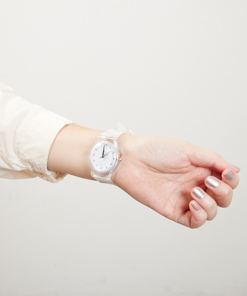 COMMON WARE（コモンウェアー）の「4on:Matsuo Miyuki Cat Watch 松尾みゆき 猫イラスト時計（デジタル腕時計・レディース・アイボリー/クリアイエロー/ベージュ系その他・FREE）」の15枚目の写真