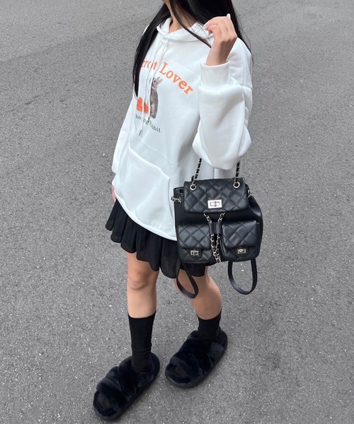 merrylatte(メリーラテ)の「キャロットデザインパーカー(パーカー・レディース・ホワイト・MEDIUM/LARGE)」の6枚目の写真