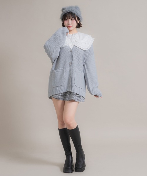 DearMyLoveRose（ディアマイラブローズ）の「厚底ストレッチロングブーツ 【大きいサイズ有】（ブーツ・レディース・ブラック/ブラック系その他/オフホワイト/ブラウン・23.5cm/23cm/24cm/22.5cm/25cm/24.5cm）」の8枚目の写真