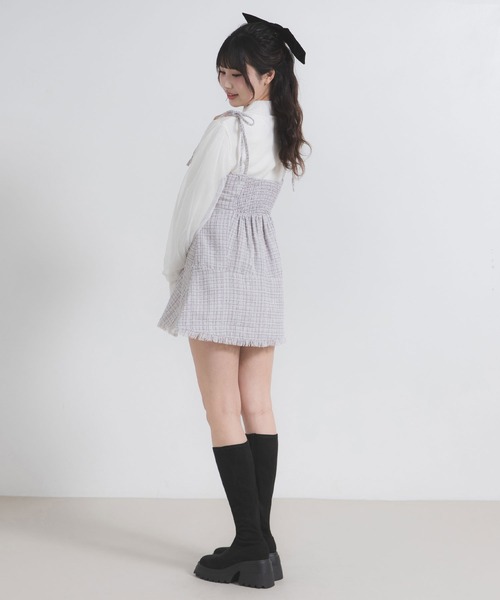 DearMyLoveRose（ディアマイラブローズ）の「厚底ストレッチロングブーツ 【大きいサイズ有】（ブーツ・レディース・ブラック/ブラック系その他/オフホワイト/ブラウン・23.5cm/23cm/24cm/22.5cm/25cm/24.5cm）」の21枚目の写真