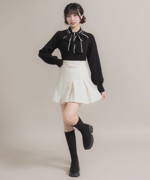 DearMyLoveRose（ディアマイラブローズ）の「厚底ストレッチロングブーツ 【大きいサイズ有】（ブーツ・レディース・ブラック/ブラック系その他/オフホワイト/ブラウン・23.5cm/23cm/24cm/22.5cm/25cm/24.5cm）」の12枚目の写真