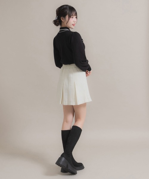 DearMyLoveRose（ディアマイラブローズ）の「厚底ストレッチロングブーツ 【大きいサイズ有】（ブーツ・レディース・ブラック/ブラック系その他/オフホワイト/ブラウン・23.5cm/23cm/24cm/22.5cm/25cm/24.5cm）」の13枚目の写真