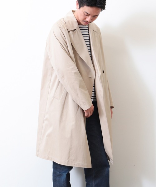 別注】hevo / BRINDISI コットンギャバジン ダブルブレスト 44