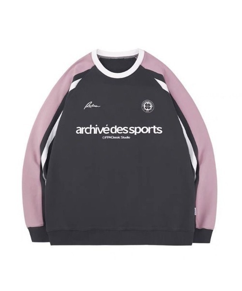 WEGO（ウィゴー）の「WEGO/ゲームシャツロンTスウェット（スウェット・レディース・ネイビー/グレー・LARGE/MEDIUM）」の4枚目の写真