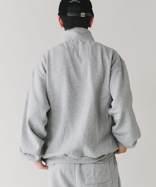 セール】【セットアップ対応】STAND NECK DOUBLE ZIP SWEAT / スタンド