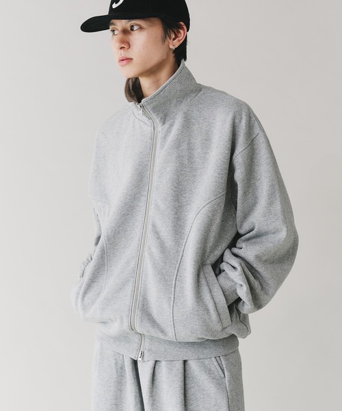 大人気 MANOF マノフ MOON SLASH NECK SWEAT グレー MOON SLASH NECK