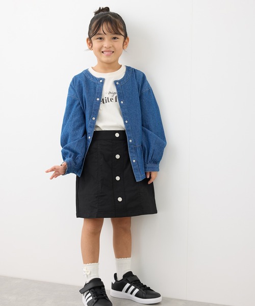 ROPE' PICNIC(ロペピクニック)の「【KIDS】フロントボタンインパン付きスカート(スカート・キッズ・ブラック/ピンク・120/130/140/150)」の19枚目の写真