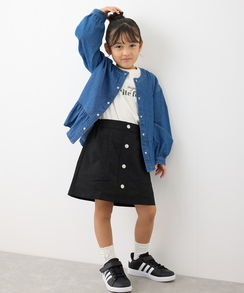 ROPE' PICNIC(ロペピクニック)の「【KIDS】フロントボタンインパン付きスカート(スカート・キッズ・ブラック/ピンク・120/130/140/150)」の20枚目の写真