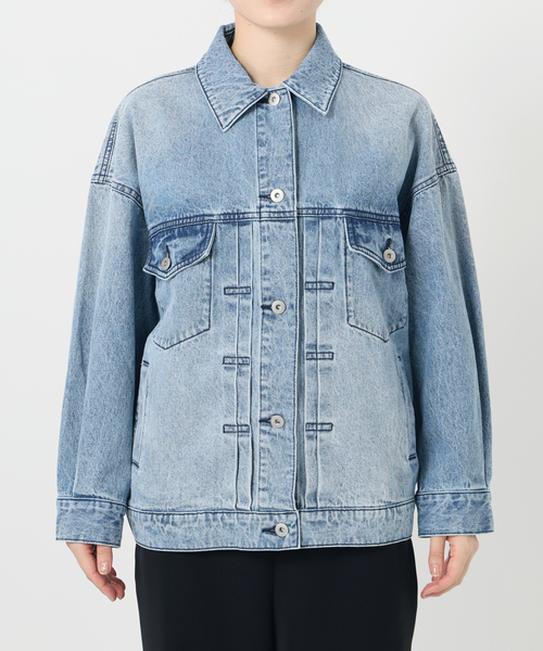 La TOTALITE(ラトータリテ)の「【洗える】ライトオンスGジャン(デニムジャケット・レディース・コバルトブルー/ブルー系その他・FREE)」の5枚目の写真