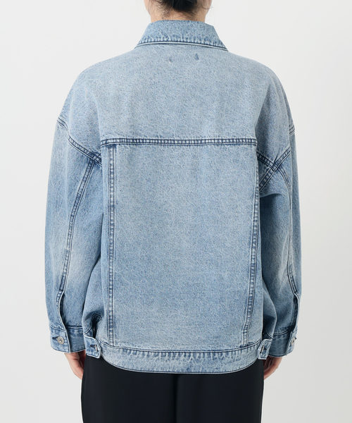 La TOTALITE(ラトータリテ)の「【洗える】ライトオンスGジャン(デニムジャケット・レディース・コバルトブルー/ブルー系その他・FREE)」の7枚目の写真