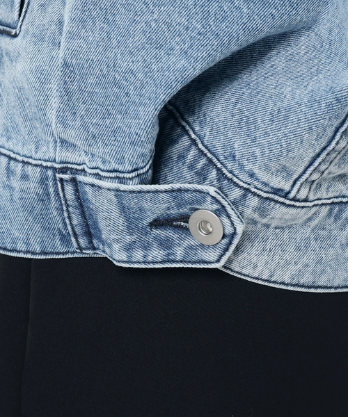 La TOTALITE(ラトータリテ)の「【洗える】ライトオンスGジャン(デニムジャケット・レディース・コバルトブルー/ブルー系その他・FREE)」の8枚目の写真