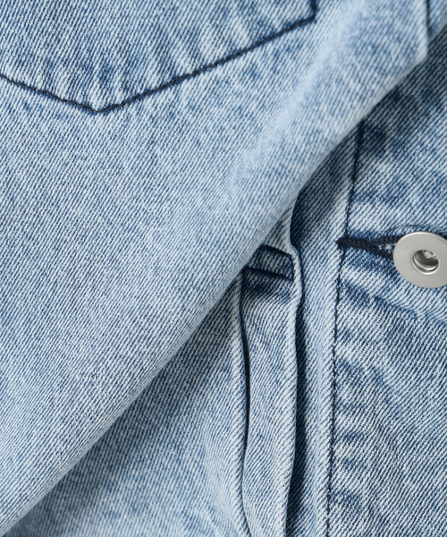 La TOTALITE(ラトータリテ)の「【洗える】ライトオンスGジャン(デニムジャケット・レディース・コバルトブルー/ブルー系その他・FREE)」の11枚目の写真