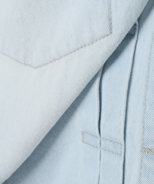 La TOTALITE(ラトータリテ)の「【洗える】ライトオンスGジャン(デニムジャケット・レディース・コバルトブルー/ブルー系その他・FREE)」の13枚目の写真