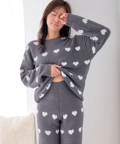 Gepetto's Dream ハート柄ルームウェアセット aimerfeel（エメフィール） パジャマ ルームウェア 「腹巻きルーム