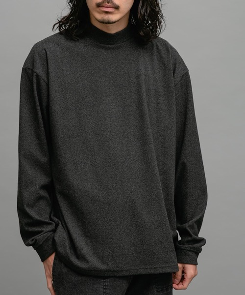 URBAN RESEARCH Sonny Label(アーバンリサーチサニーレーベル)の「スーパーストレッチモックネックTシャツ(Tシャツ/カットソー・メンズ・ブラック/チャコールグレー/オフホワイト・MEDIUM/LARGE/X-LARGE)」の3枚目の写真