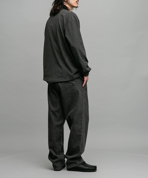 URBAN RESEARCH Sonny Label(アーバンリサーチサニーレーベル)の「スーパーストレッチモックネックTシャツ(Tシャツ/カットソー・メンズ・ブラック/チャコールグレー/オフホワイト・MEDIUM/LARGE/X-LARGE)」の15枚目の写真