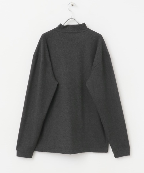 URBAN RESEARCH Sonny Label(アーバンリサーチサニーレーベル)の「スーパーストレッチモックネックTシャツ(Tシャツ/カットソー・メンズ・ブラック/チャコールグレー/オフホワイト・MEDIUM/LARGE/X-LARGE)」の12枚目の写真