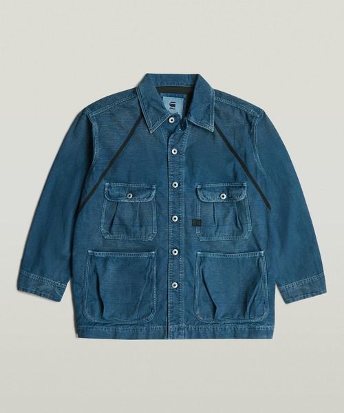 新品 未使用 g-star-raw デニムジャケット オーバーサイズ セール】OVERSIZED CHORE JACKET/オーバーサイズチョア
