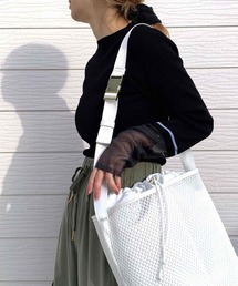 Q | シアースリーブリブニット(ニット/セーター)