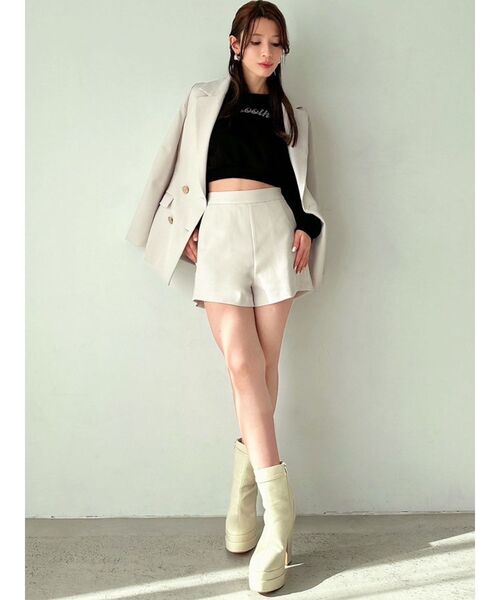 RESEXXY（リゼクシー）の「ベーシックショートパンツ【セットアップ着用可能】（その他パンツ・レディース・ネイビー/ピンク/アイボリー・FREE）」の22枚目の写真