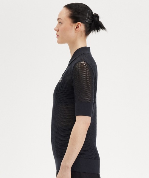 フレッドペリー メッシュポロ Open-Knit Polo Shirt FRED PERRY ポロシャツ ポロ Open-Knit Polo Shirt／オープン