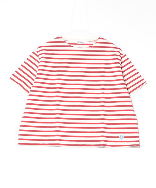 ORCIVAL(オーシバル)の「ORCIVAL/オーシバル クルーネックショートスリーブプルオーバー ボーダー CREWNECK SHORT SLEEVE BORDER B258(Tシャツ/カットソー・レディース・ブルー/レッド/ピンク/スカイブルー/グリーン・1)」の7枚目の写真