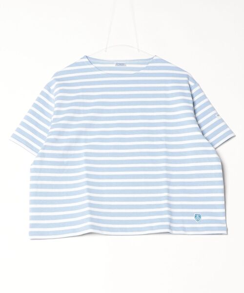ORCIVAL(オーシバル)の「ORCIVAL/オーシバル クルーネックショートスリーブプルオーバー ボーダー CREWNECK SHORT SLEEVE BORDER B258(Tシャツ/カットソー・レディース・ブルー/レッド/ピンク/スカイブルー/グリーン・1)」の15枚目の写真