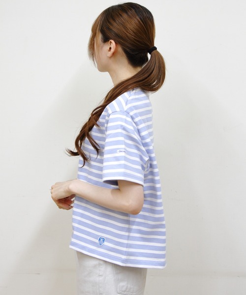 ORCIVAL(オーシバル)の「ORCIVAL/オーシバル クルーネックショートスリーブプルオーバー ボーダー CREWNECK SHORT SLEEVE BORDER B258(Tシャツ/カットソー・レディース・ブルー/レッド/ピンク/スカイブルー/グリーン・1)」の14枚目の写真