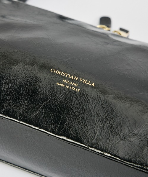 CHRISTIAN VILLA（クリスチャンヴィラ）の「ミニショルダーバッグ《CHRISTIAN VILLA》（ショルダーバッグ・レディース・ブラック/エンジ/ブラウン・フリー）」の6枚目の写真