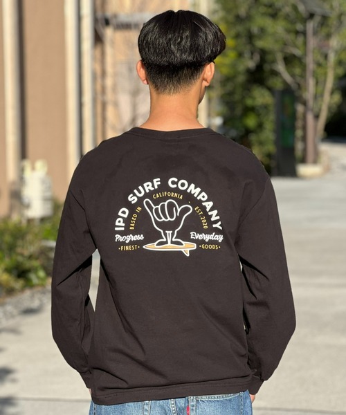 IPD(アイピーディー)の「【IPD】 SHAKA EVERY DAY LS シャカ エブリデイ ロングスリーブ(Tシャツ/カットソー・メンズ・グリーン系その他/サンドベージュ/ブラック・MEDIUM/X-LARGE/LARGE)」の1枚目の写真