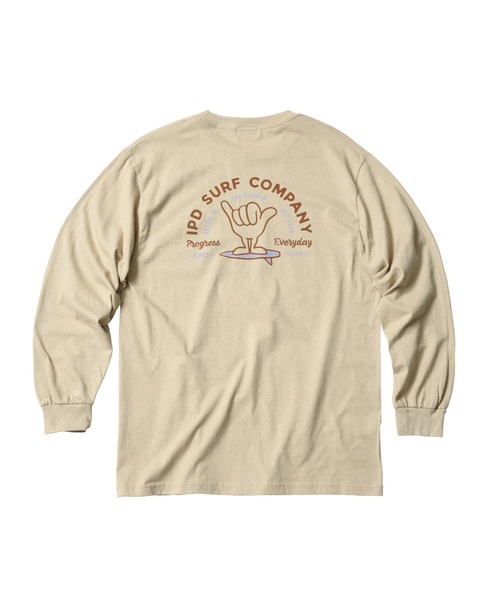 IPD(アイピーディー)の「【IPD】 SHAKA EVERY DAY LS シャカ エブリデイ ロングスリーブ(Tシャツ/カットソー・メンズ・グリーン系その他/サンドベージュ/ブラック・MEDIUM/X-LARGE/LARGE)」の5枚目の写真