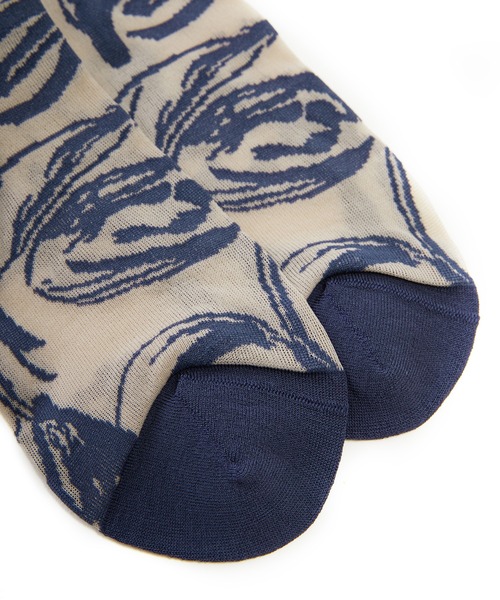 JNBY(ジェーエヌビーワイ)の「Tulip-jacquard Glitter Socks / チューリップソックス(ソックス/靴下・レディース・ベージュ・ONE SIZE)」の5枚目の写真