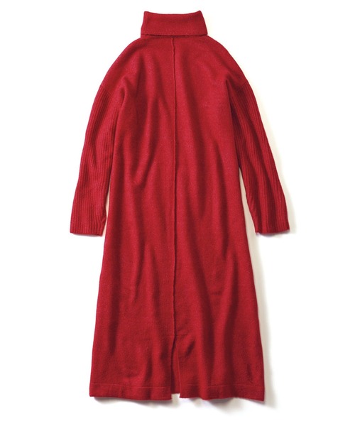 IEDIT（イディット）の「ＩＥＤＩＴ　ジュエルカラーでパッと華やぐハイネックニットワンピース（ワンピース・レディース・レッド/パープル/エメラルド・M/L/3L/LL/S）」の16枚目の写真