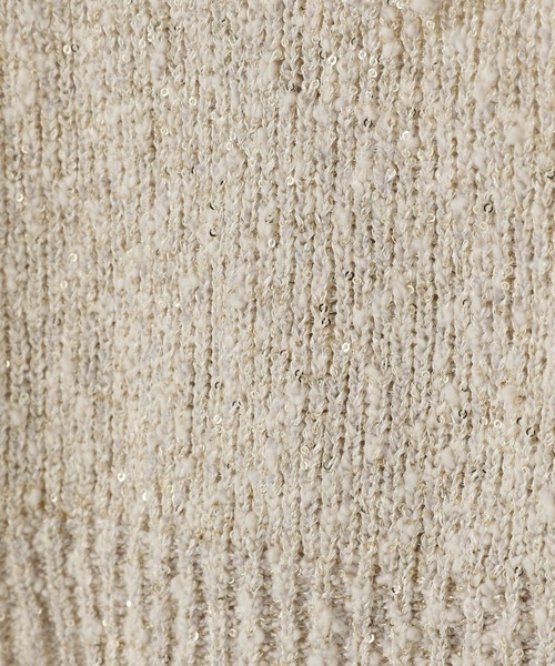 LOWRYS FARM（ローリーズファーム）の「スパンコールビスチェ 284585（ニット/セーター・レディース・ブラック/ベージュ/グレー・FREE）」の15枚目の写真