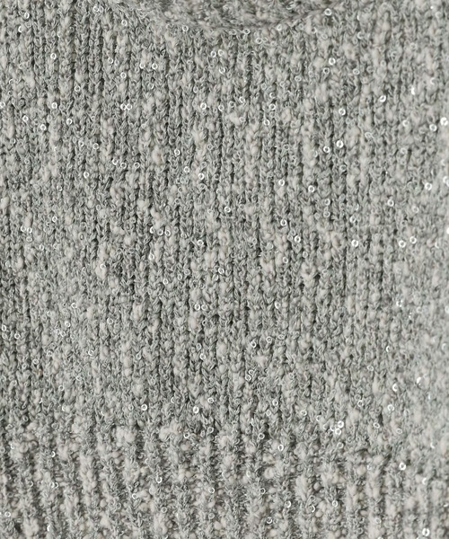 LOWRYS FARM（ローリーズファーム）の「スパンコールビスチェ 284585（ニット/セーター・レディース・ブラック/ベージュ/グレー・FREE）」の17枚目の写真