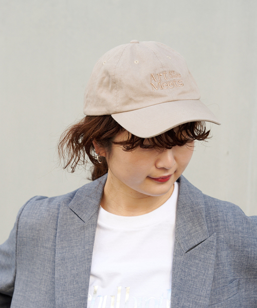 OUTDOOR PRODUCTS(アウトドアプロダクツ)の「ART MEETS CAP COTTON(キャップ・レディース・オレンジ/グレー/ベージュ・FREE)」の6枚目の写真